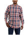 Image #1 - Carhartt Men's FR Plaid Print Force Long Sleeve Button Down Work Shirt , , hi-res