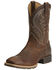 Image #1 - Ariat Men's Hybrid Rancher Western Performance Boots - Broad Square Toe, Brown, hi-res