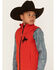 Image #2 - Cody James Toddler Boys' Embroidered Zip Front Softshell Vest, Orange, hi-res