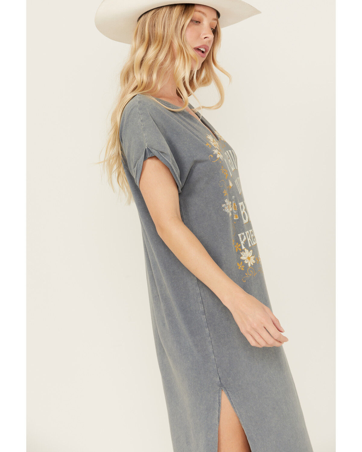 Image #3 - Cleo + Wolf Women's Midi Knit Dress, Slate, hi-res