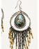 Image #2 - Idyllwind Women's Luna Turquoise Chandelier Fringe Earrings, Turquoise, hi-res