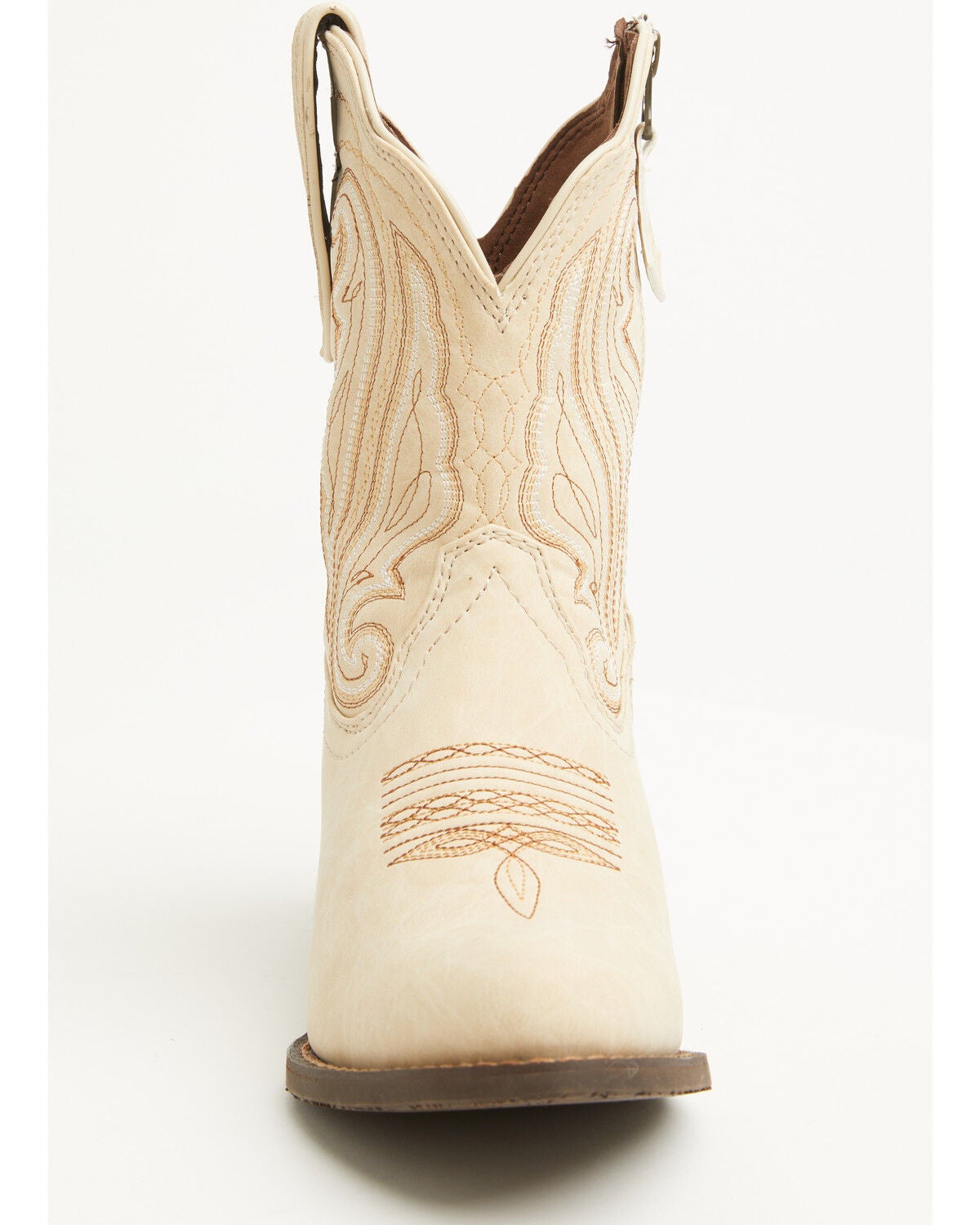 Image #4 - Durango Women's Crush Western Booties - Round Toe, Ivory, hi-res