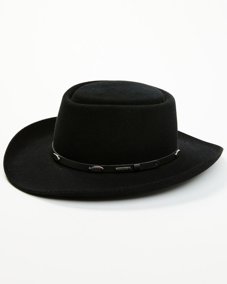 Stetson Royal Flush 4X Fur Felt Western Hat, Black, hi-res