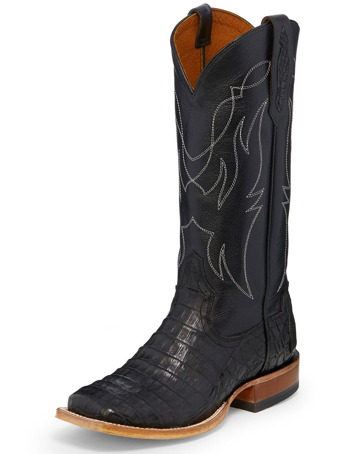 Tony Lama Women's Black Exotic Caiman 