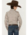 Cody James Boys' Geo Print Long Sleeve Snap Western Shirt, Brown, hi-res
