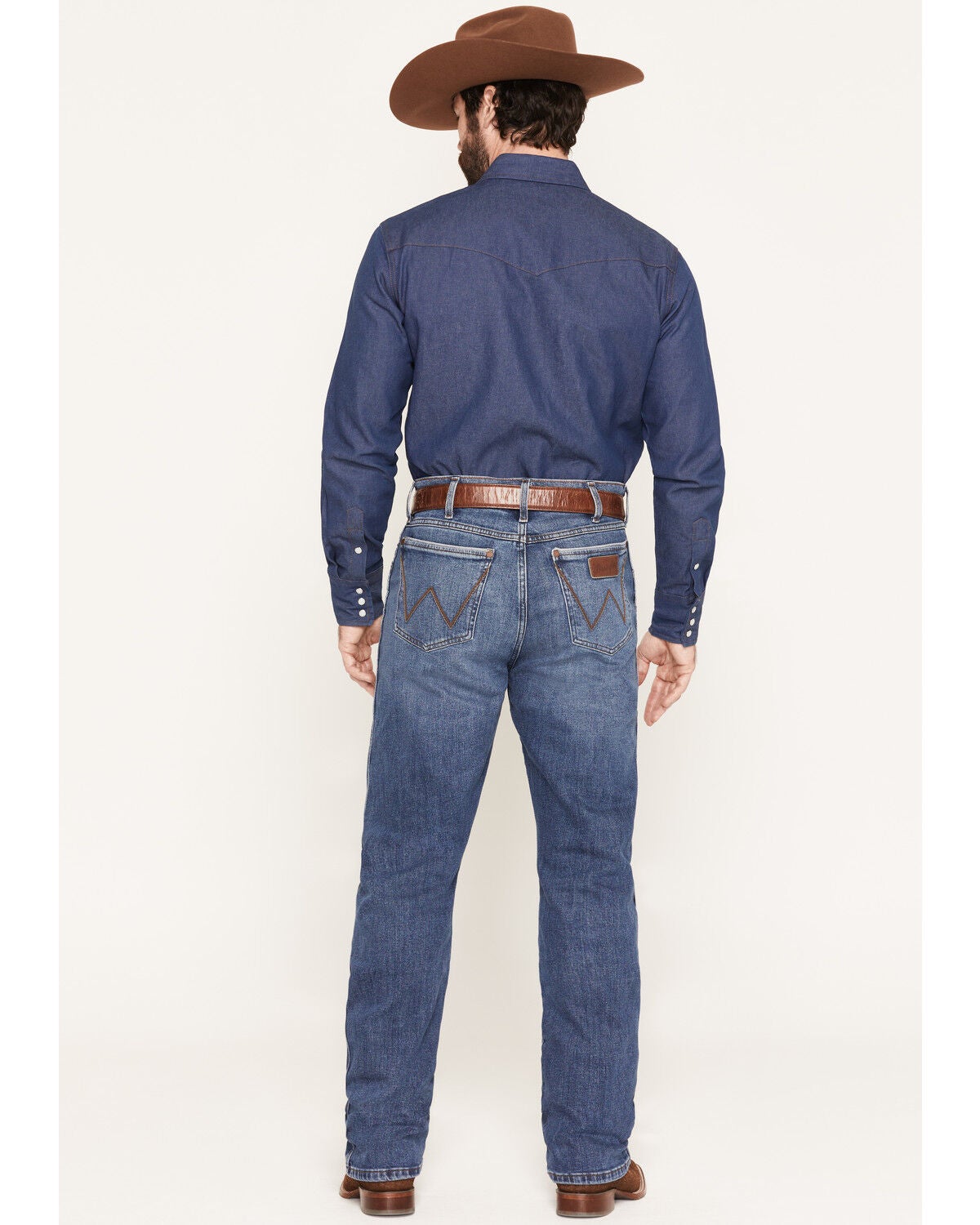 Image #3 - Wrangler Retro Men's WRT20 Jay Medium Wash Relaxed Bootcut Stretch Denim Jeans, Medium Wash, hi-res