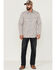 Image #2 - Moonshine Spirit Men's Kingston Stripe Snap Western Shirt, Grey, hi-res