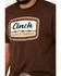 Cinch Men's Cattle Company Logo Short Sleeve Graphic T-Shirt, Brown, hi-res