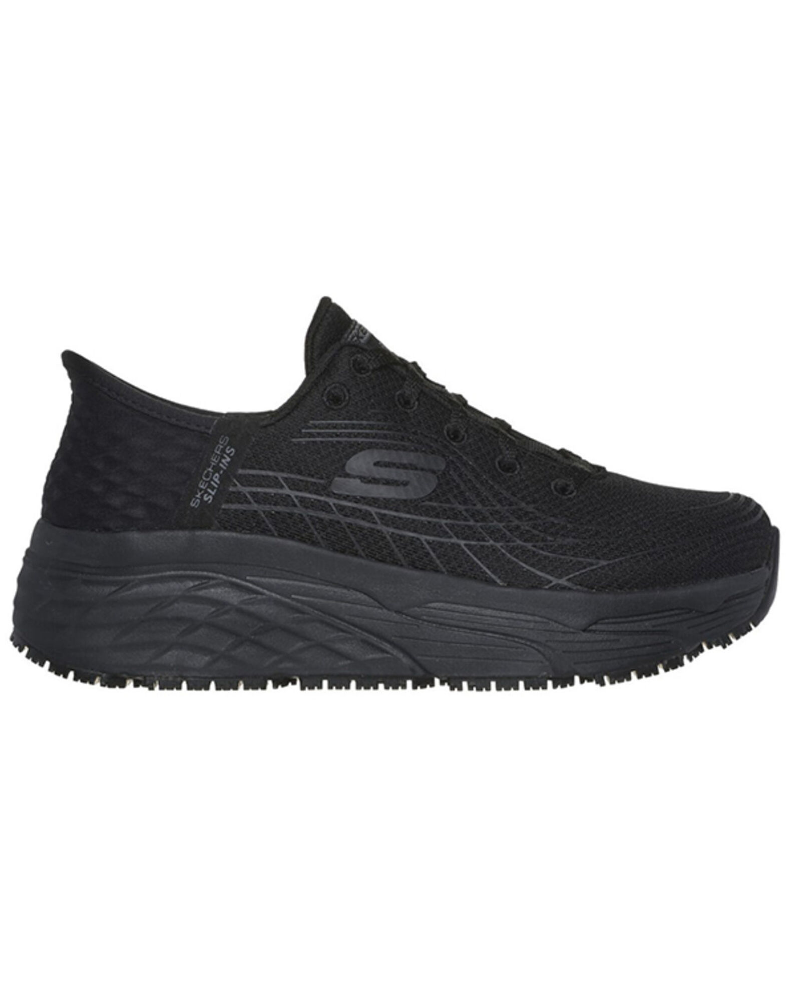Skechers black work shoes womens new arrivals