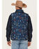 Image #4 - RANK 45&reg; Men's Men's Spaced Geo Print Reversible Puffer Vest, Dark Teal, hi-res
