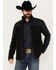 Image #1 - RANK 45® Men's Southwestern Block Print Softshell Jacket, Black, hi-res