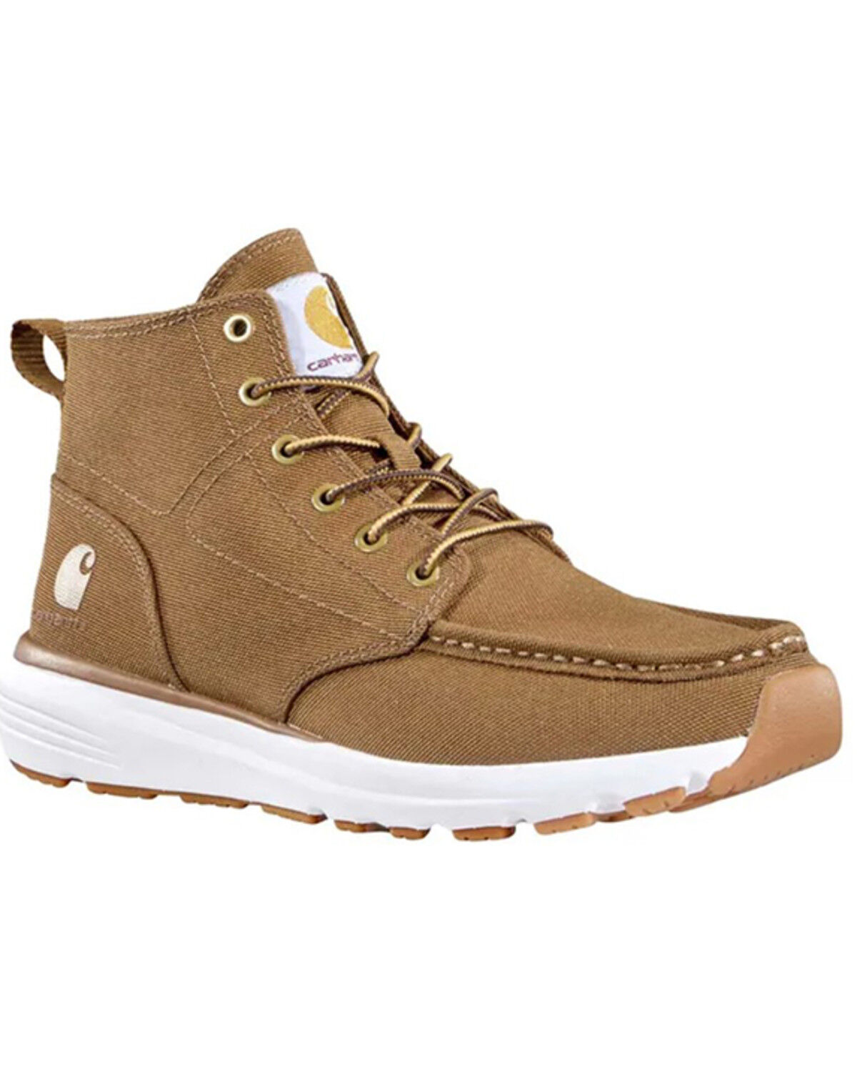 Image #1 - Carhartt Men's Haslett Canvas Moc Chukka Boots - Soft Toe, Brown, hi-res