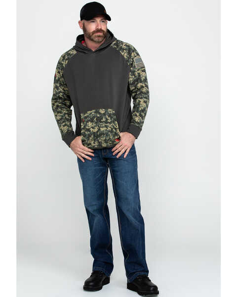 Image #6 - Ariat Men's FR Durastretch Camo Patriot Hoodie Work Sweatshirt - Big , Camouflage, hi-res