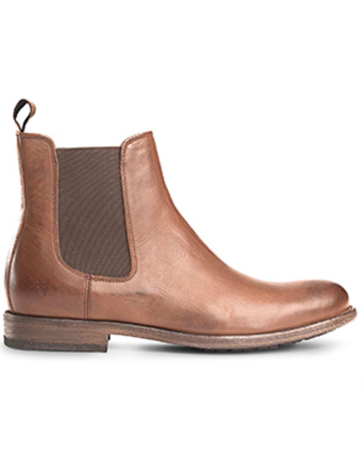 Image #2 - Frye Men's Tyler Chelsea Vintage Casual Boots - Round Toe, Cognac, hi-res