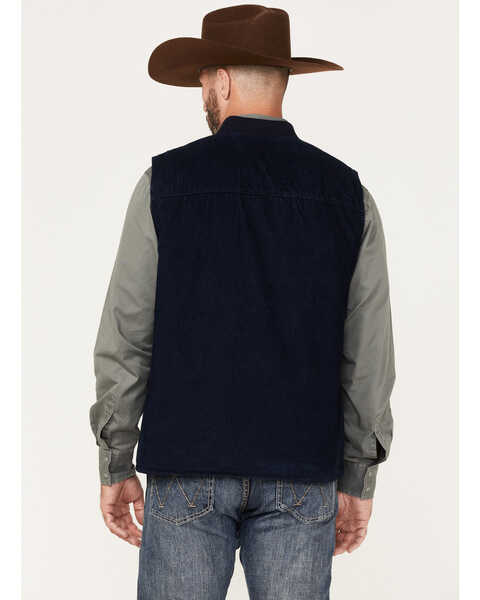 Image #4 - Wrangler Men's Rancher Vest, Navy, hi-res