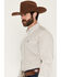 Image #2 - Cinch Men's Striped Long Sleeve Button-Down Stretch Western Shirt, Cream, hi-res