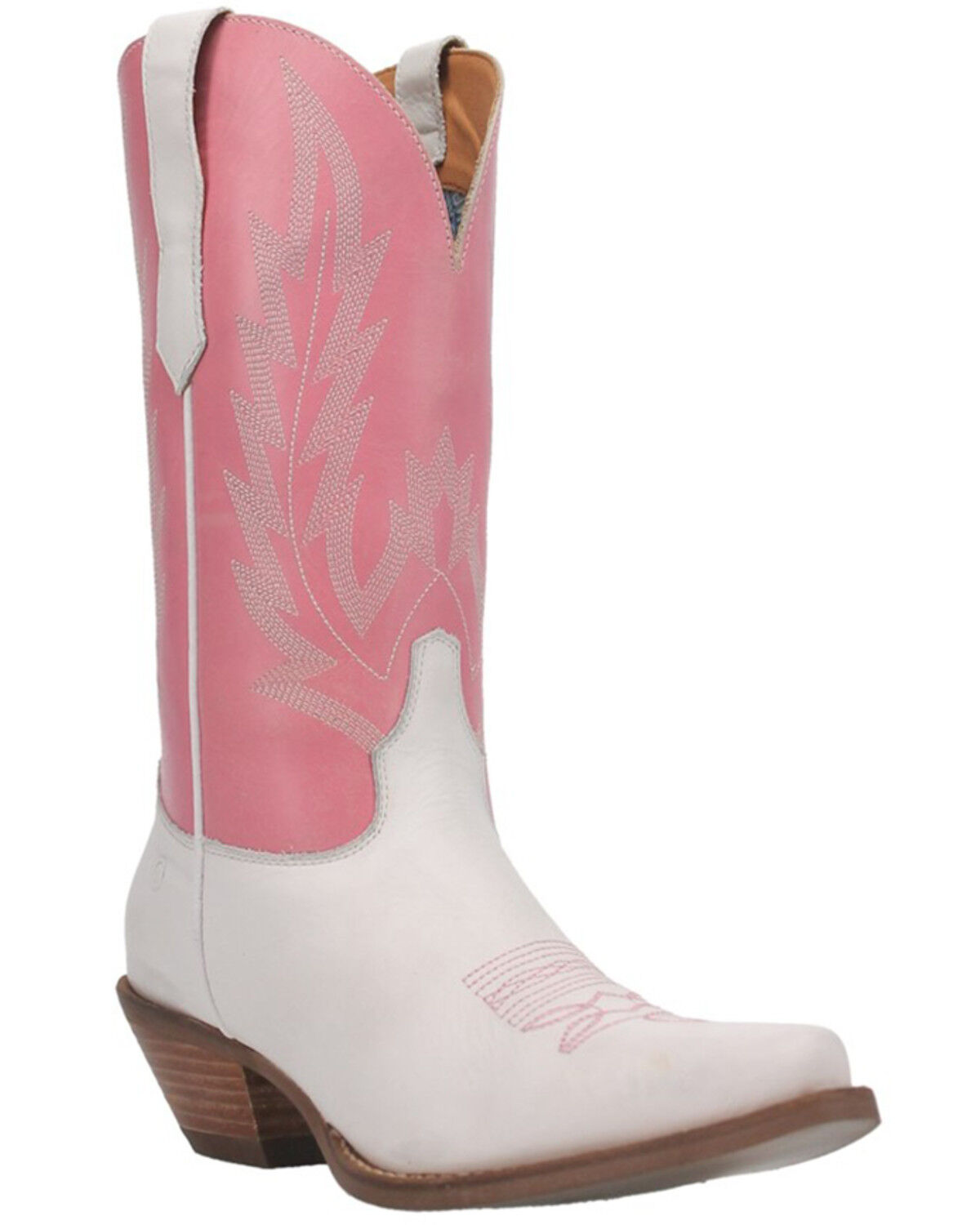 Image #1 - Dingo Women's Hold Yer Horses Vintage Western Boots - Snip Toe, Pink, hi-res