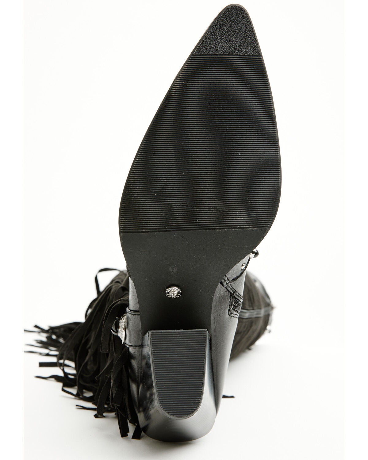 Image #7 - Azalea Wang Women's Pelagius Tall Fringe Western Boots - Round Toe, Black, hi-res