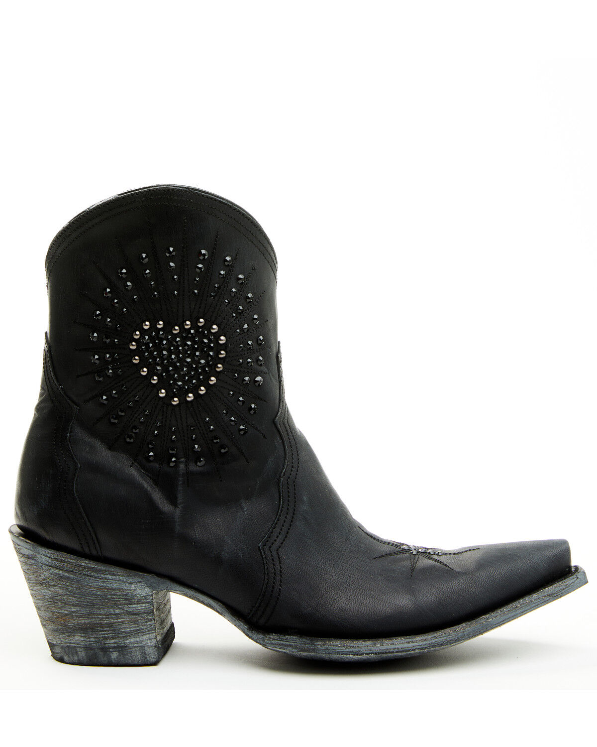 Image #2 - Old Gringo Women's Amun Short Booties - Snip Toe, Black, hi-res