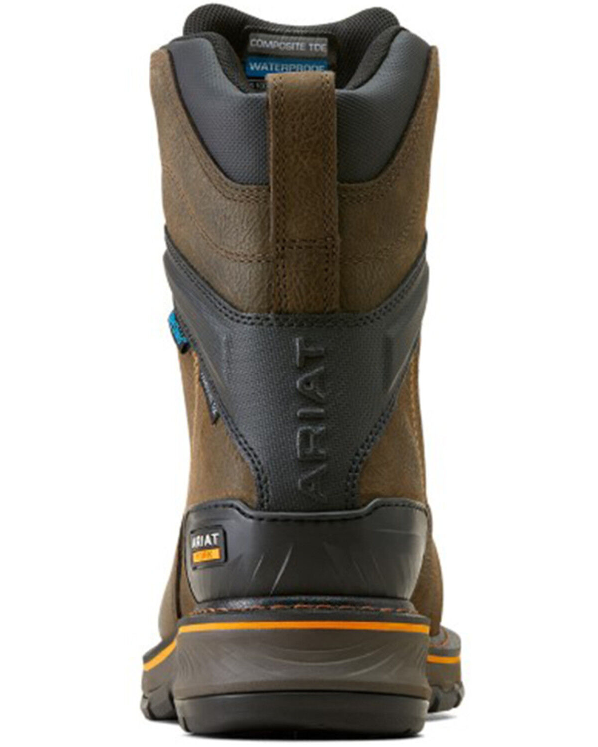 Image #3 - Ariat Men's 8" Stump Jumper BOA® Waterproof Work Boots - Composite Toe, Brown, hi-res