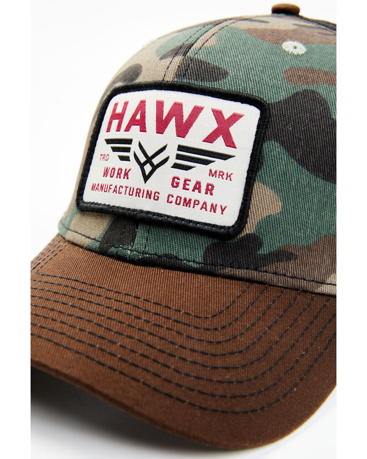 Image #2 - Hawx Men's Camo Print Recreation Logo Patch Ball Cap, Camouflage, hi-res