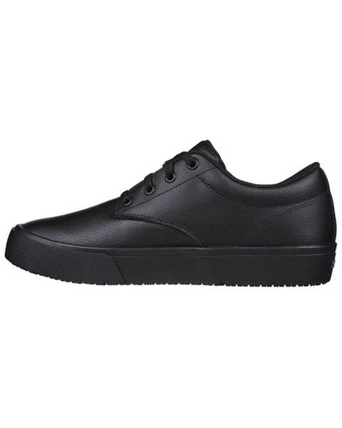 Image #2 - Skechers Men's Poppy Slip-Resisting Work Shoes - Round Toe, Black, hi-res