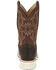Image #5 - Justin Men's Western Boots - Broad Square Toe, Dark Brown, hi-res