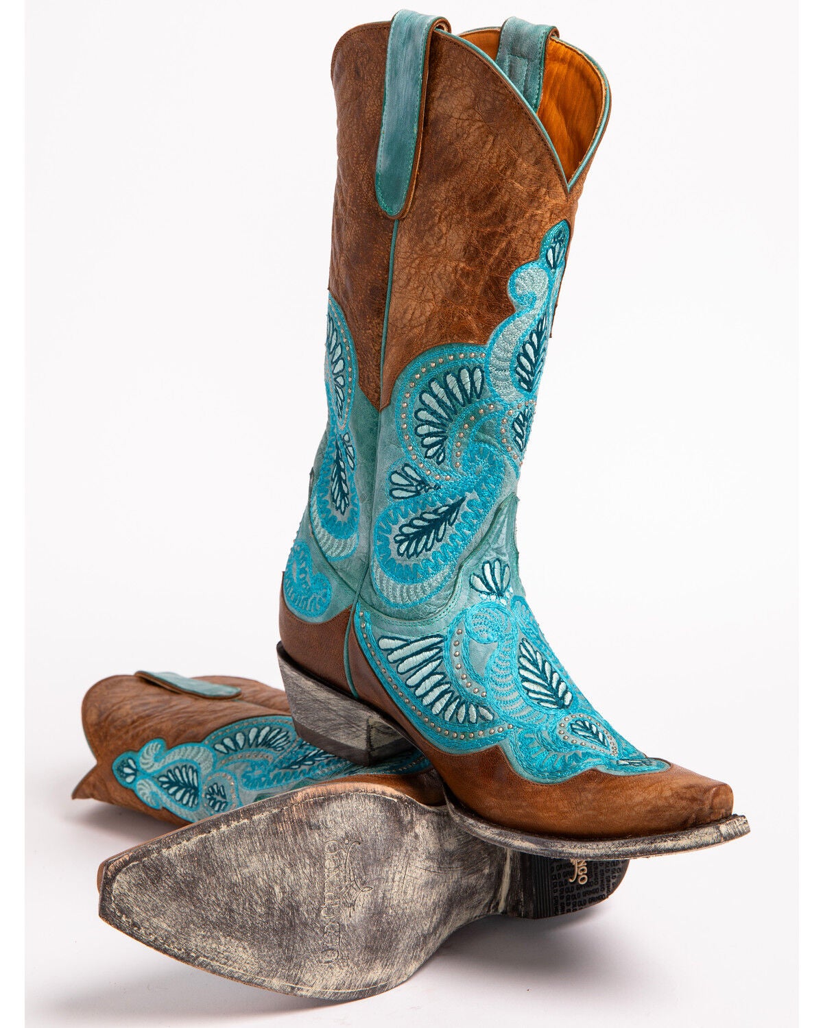blue cowboy boots womens