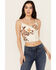 Image #2 - Idyllwind Women's Jessamine Embroidered Beaded Crop Top, Ivory, hi-res
