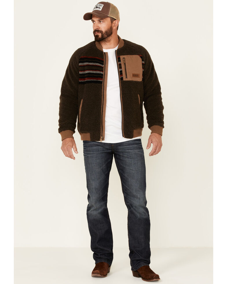 Pendleton Men S Lodgepine Bomber Striped Jacket Sheplers