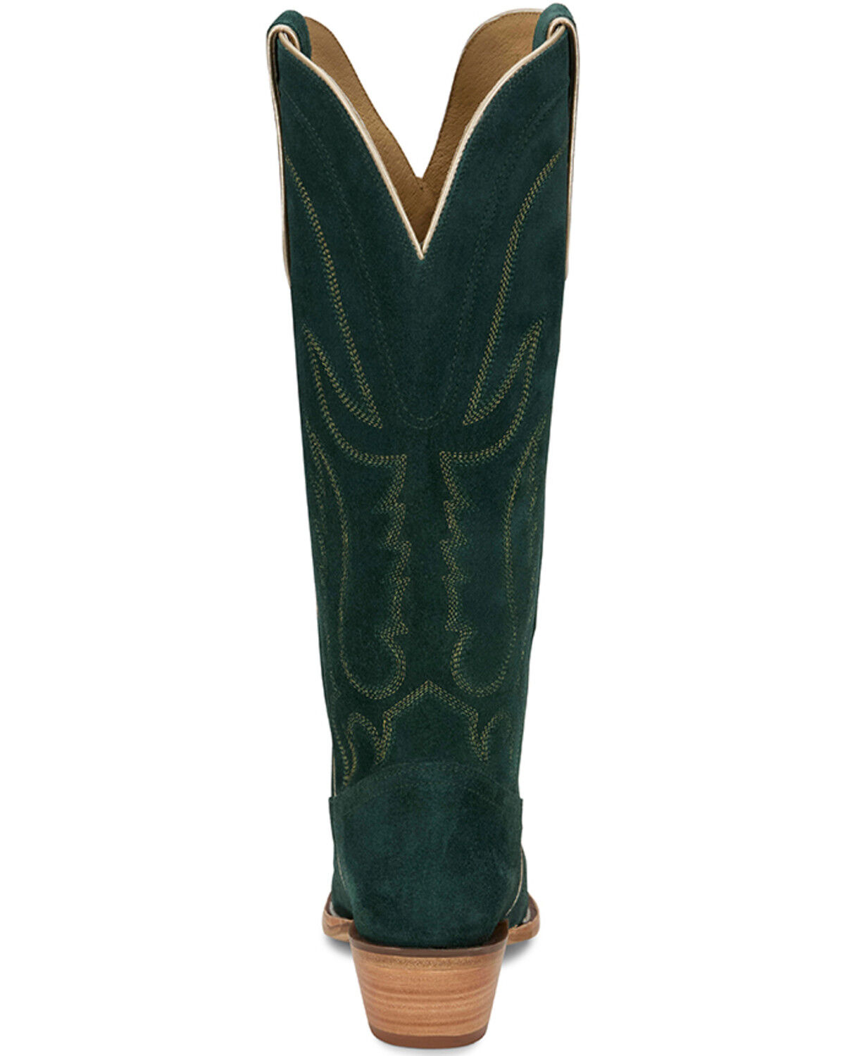 Image #5 - Tony Lama Women's Derby Liz Tall Western Boots - Snip Toe, Green, hi-res
