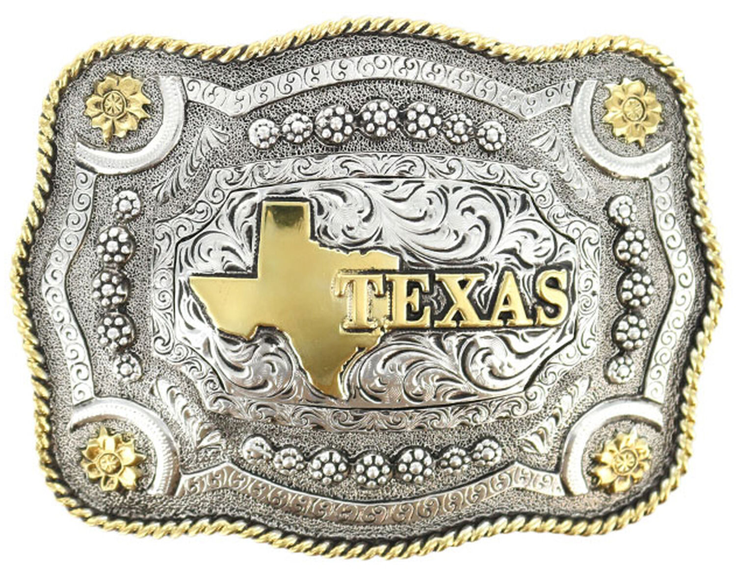 Image #1 - Cody James Men's Texas Rectangular Belt Buckle, Multi, hi-res