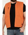 Brixton Men's Abraham Reversible Zip Vest, Orange, hi-res