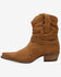 Image #3 - Dingo Women's Scrunchy Suede Booties - Snip Toe, Brown, hi-res
