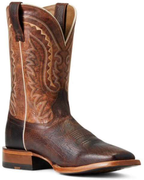 Ariat Men's Parada Tek Leather Western Boot - Broad Square Toe , Brown, hi-res