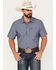 Image #1 - Kimes Ranch Lineville Performance Short Sleeve Button-Down Shirt, Navy, hi-res