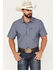 Image #1 - Kimes Ranch Lineville Performance Long Sleeve Button Down Shirt, Navy, hi-res