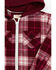 Image #2 - Shyanne Toddler Girls' Port Plaid Print Long Sleeve Zip Flannel Shacket, Burgundy, hi-res