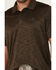 Image #3 - RANK 45® Men's Heeler Short Sleeve Button-Down Polo Shirt, Dark Brown, hi-res