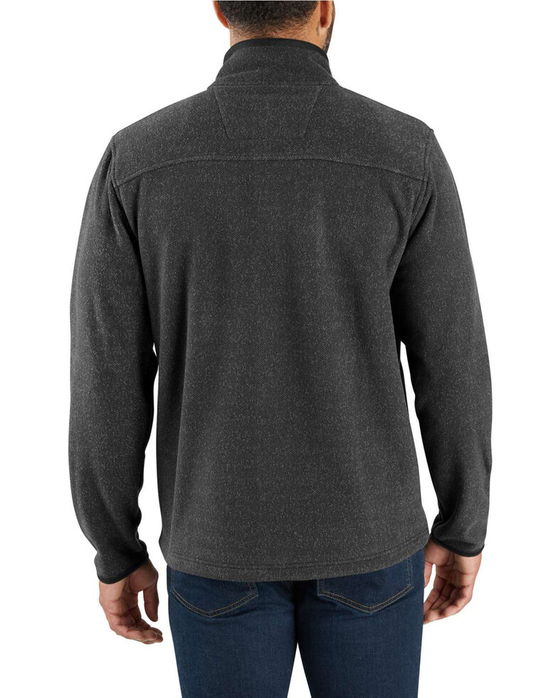 Carhartt Men's Dalton Full-Zip Fleece Work Jacket - Tall , Black, hi-res
