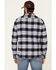 Flag & Anthem Men's Hanston Large Plaid Long Sleeve Western Flannel Shirt , Navy, hi-res