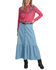 Image #1 - Roper Women's Light Wash Button-Down Midi Denim Skirt, Light Wash, hi-res