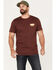 Brixton Men's Linwood Logo Graphic T-Shirt, Burgundy, hi-res