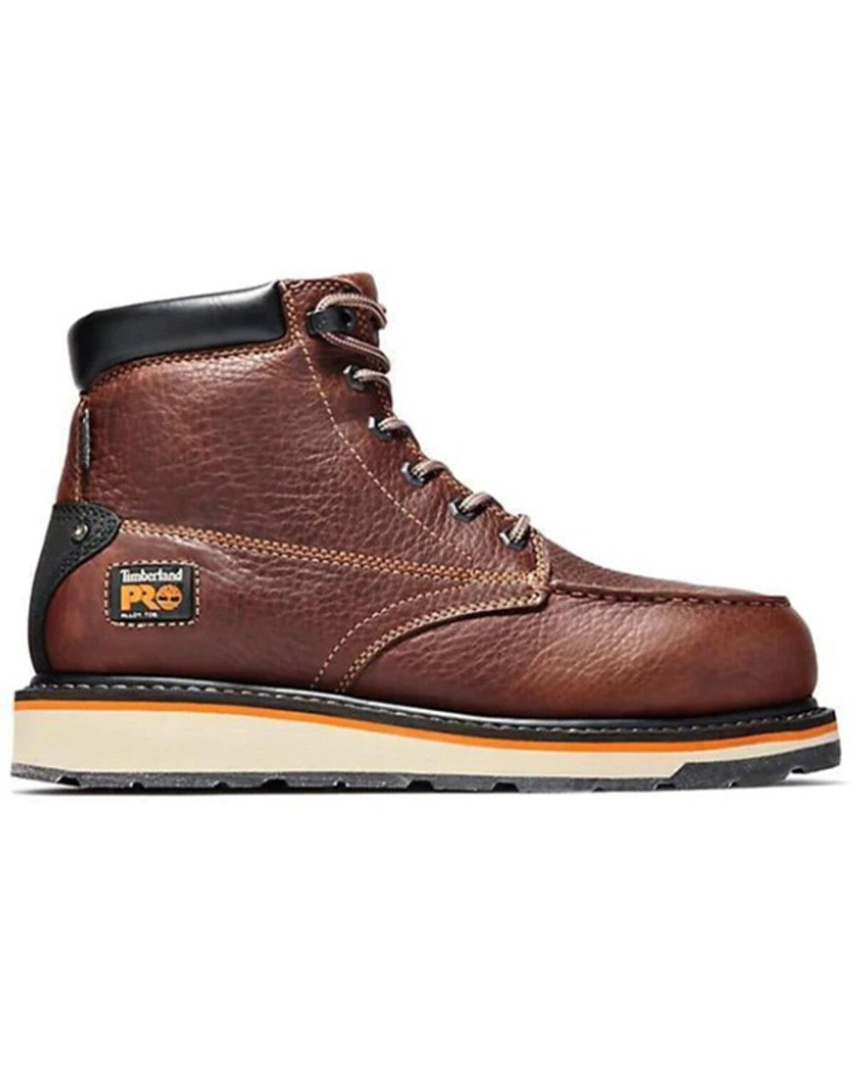 Image #2 - Timberland PRO Men's 6" Gridworks Waterproof Work Boots - Alloy Toe, Brown, hi-res