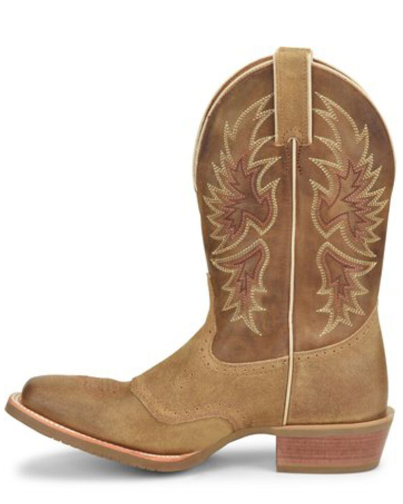 Double H Men's Alvarado Western Boots - Wide Square Toe, Medium Brown, hi-res
