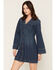 Image #1 - Wrangler Women's Mod Denim Mini Dress, Dark Wash, hi-res