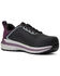 Image #1 - Ariat Women's Outpace Lace-Up Safety Work Sneaker - Composite Toe, Black, hi-res