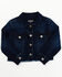 Image #1 - Shyanne Toddler Girls Kent Dark Wash Frayed Denim Jacket, Dark Wash, hi-res