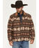 Image #1 - Cody James Men's FR Buck Southwestern Print Barn Coat, Dark Brown, hi-res