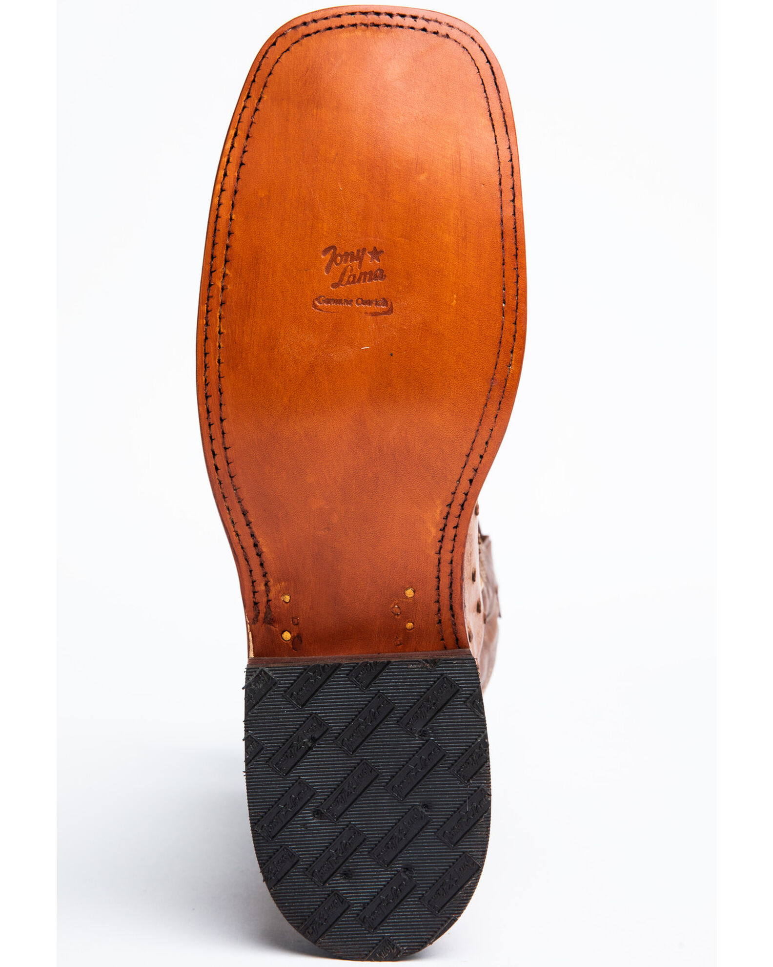 Tony Lama Men s San Saba Vintage Full Quill Ostrich Western Boots Broad Square Toe Sheplers